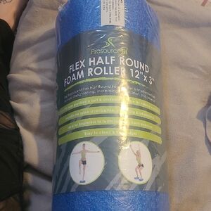 ProsourceFit Flex Half Round Blue Foam Roller  12"x3"
